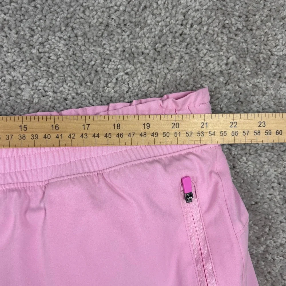 Tek Gear Womens Pink Active Skort Plus 2X Elastic Waist Zip Pockets STRBRY MLT